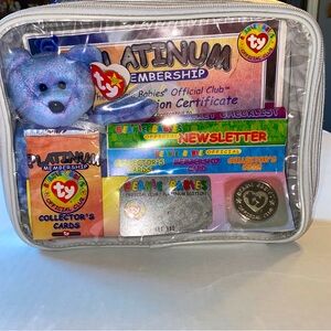 Ty Beanie Babies Official Club Platinum Edition Kit (NEW & SEALED) Never Opened